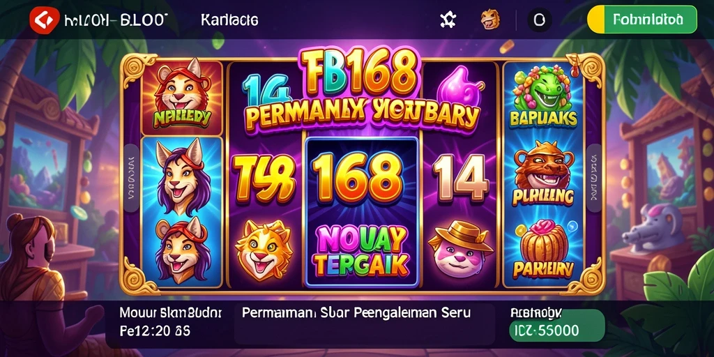Screenshot gameplay FB168 yang menampilkan keseruan permainan slot.