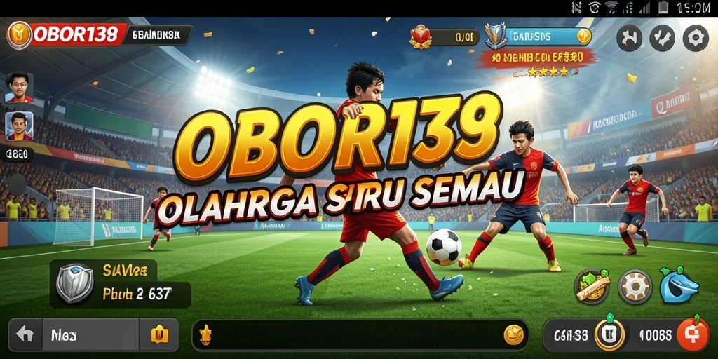 Screenshot OBOR138 menampilkan aksi seru dalam pertandingan olahraga.