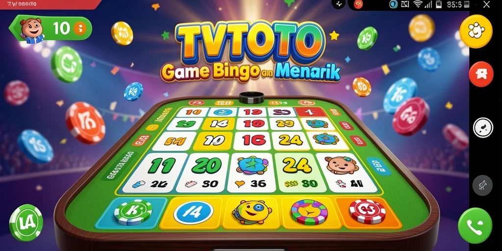 Tangkapan layar gameplay TVTOTO menampilkan keseruan permainan Bingo.