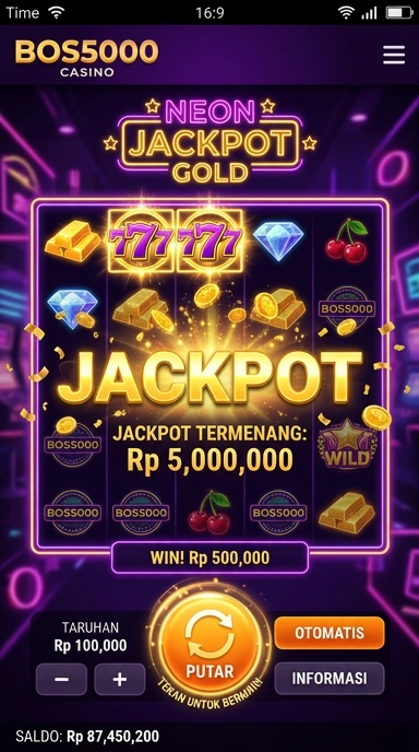 Tampilan antarmuka pengguna bos5000 yang ramah.
